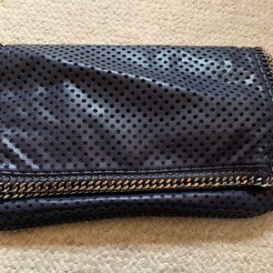 Stella navy clutch
